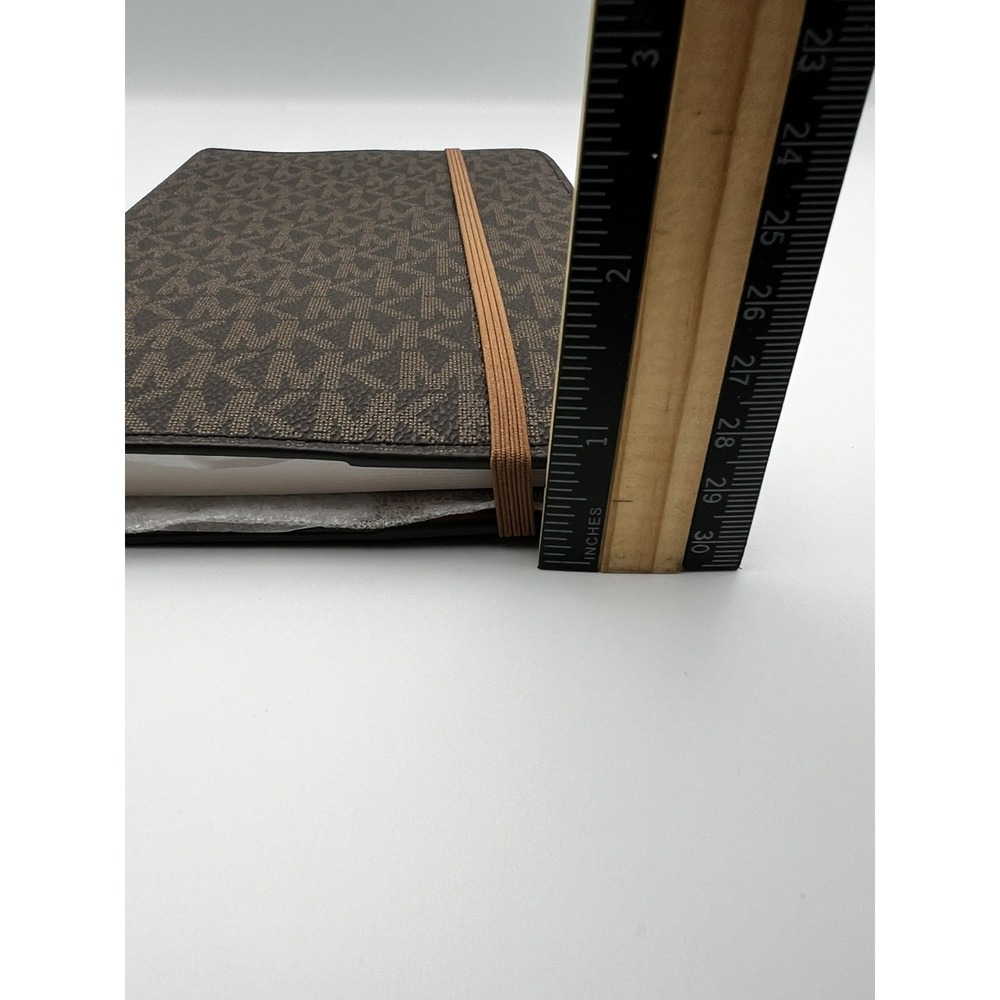 Michael Kors Brown MK Logo Medium Size Notebook New - Picture 5 of 7